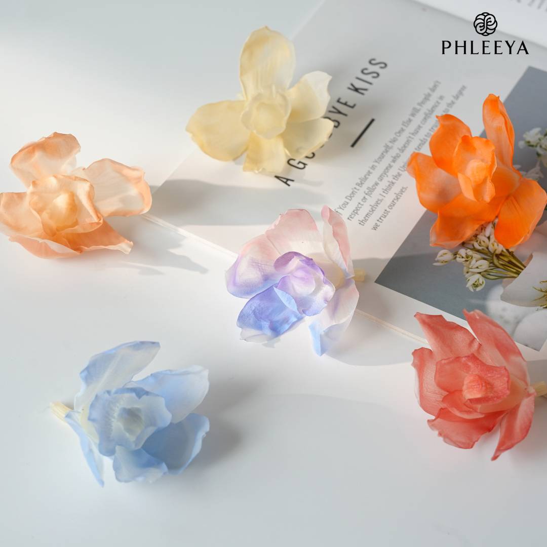 永生花蝴蝶兰高级感成品diy手工材料婚礼绿植陈列婚庆装饰花