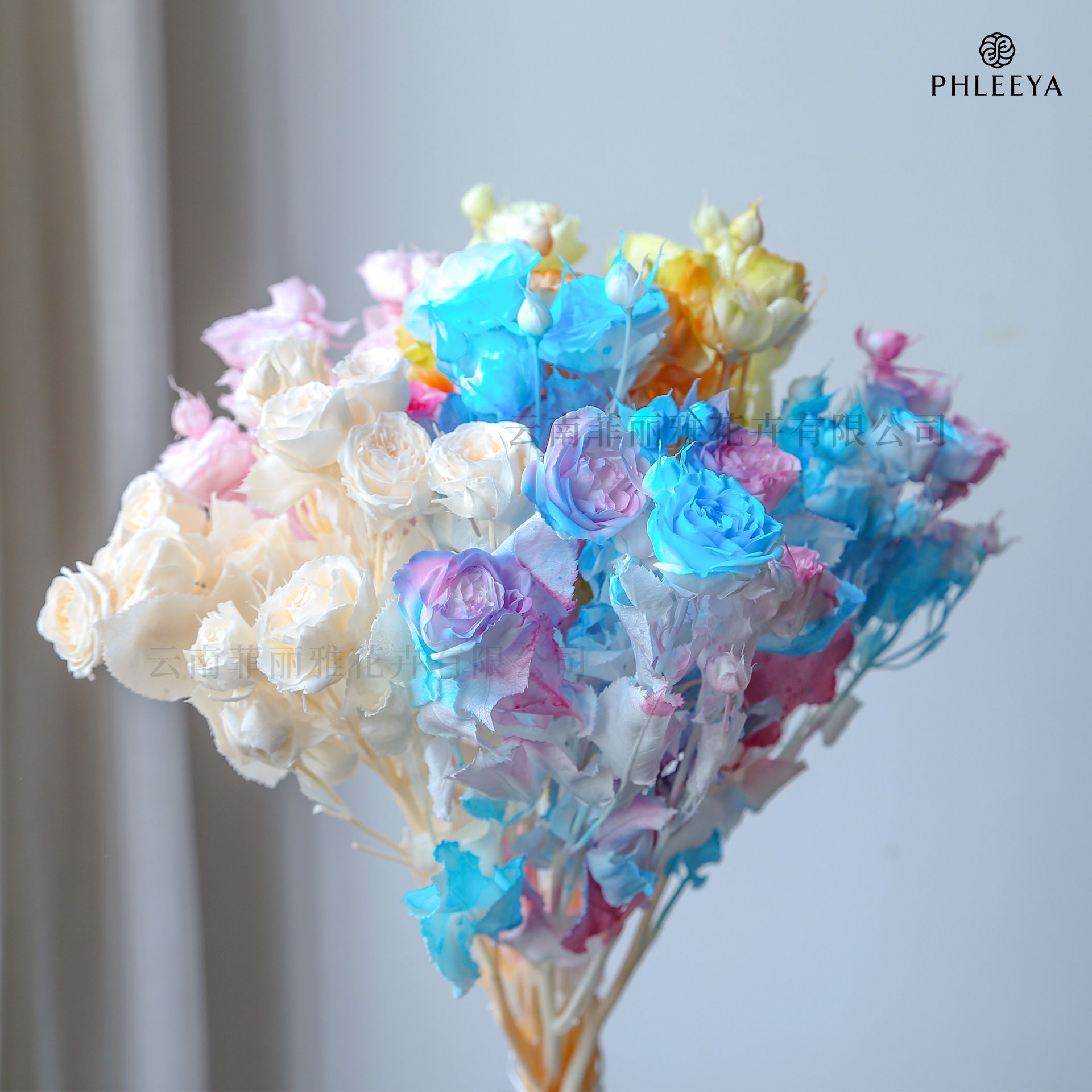 永生花玫瑰花 多头玫瑰 高级感成品diy手工材料 花束手工玫瑰